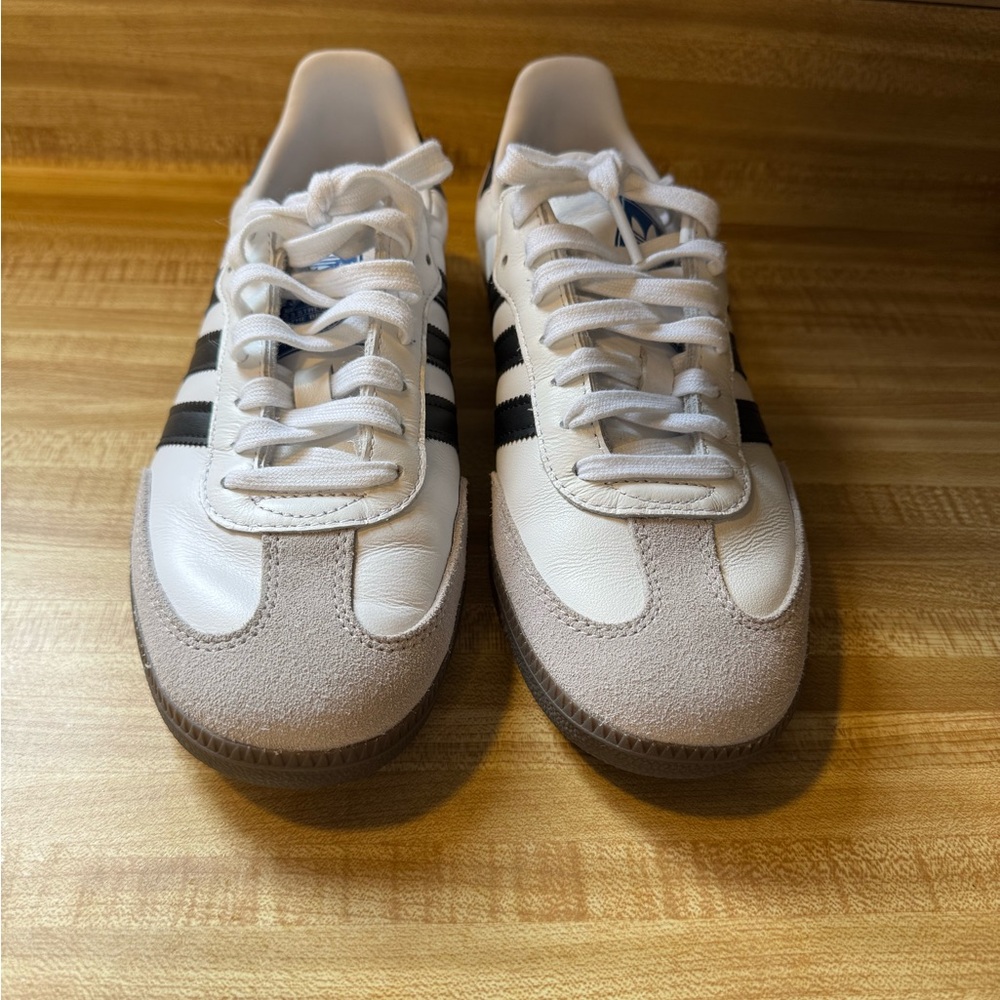 adidas White and Black Sneakers samba